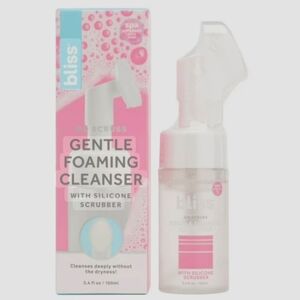 Bliss | GO SCRUBS Gentle Foaming Cleanser with Silicone Scrubber - Pink